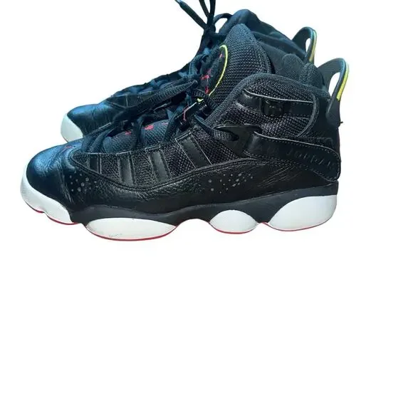 Nike Air Jordan 13 Retro 6 Rings Trainers Sneakers Black White Red Size 4.5Y